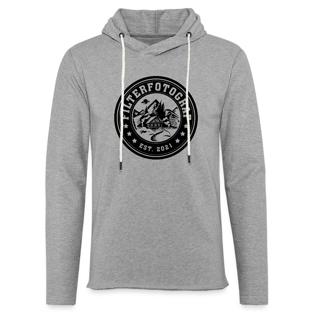 Filterfotograf Leichtes Kapuzensweatshirt – Hoodie für Frühling & Sommer - Grau meliert