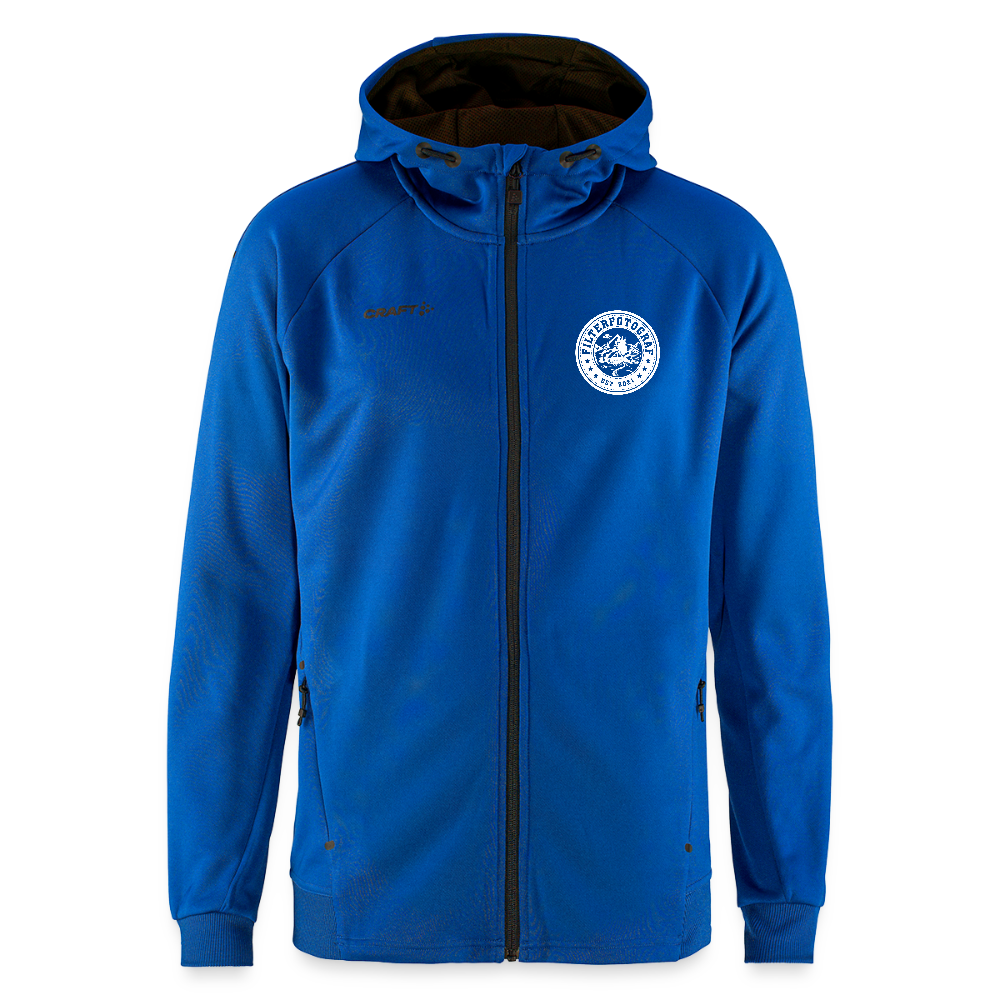 CRAFT ADV Unify Kapuzenjacke – Funktionelle Teamline Hoodie-Jacke aus Recycling-Polyester - Royalblau