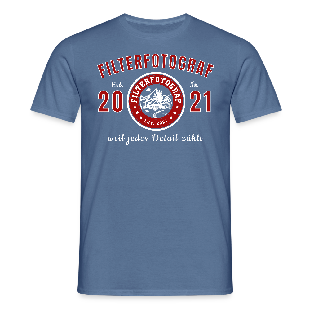Männer T-Shirt - Taubenblau