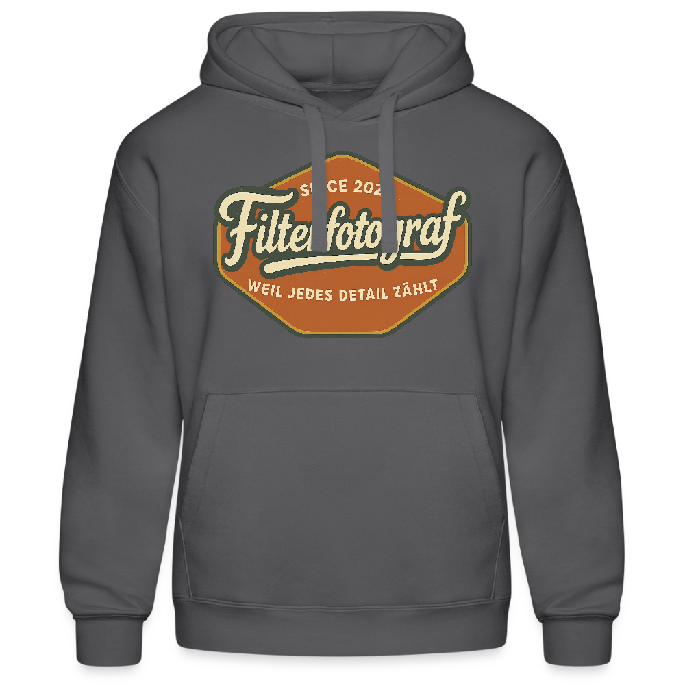 FILTERFOTOGRAF® Kapuzen Sweater – Hoodie mit Kopfhörerführung & weicher Innenseite - Grau