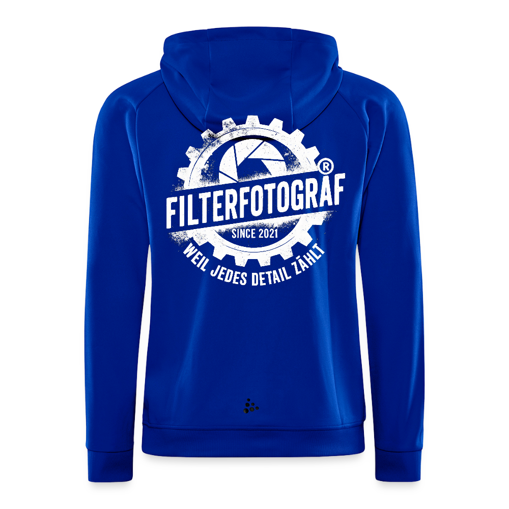 CRAFT ADV Unify Kapuzenjacke – Funktionelle Teamline Hoodie-Jacke aus Recycling-Polyester - Royalblau