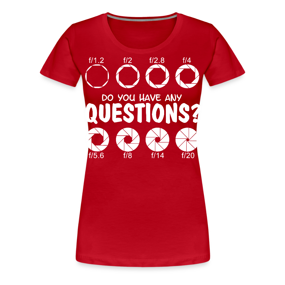 Filterfotograf – Landschaftsfotografen Edition Frauen Premium T-Shirt - Rot