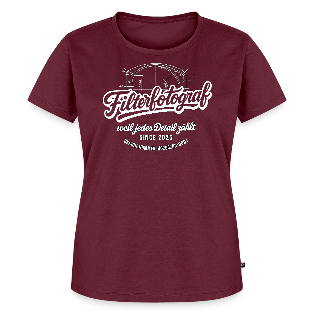 Filterfotograf – Landschaftsfotografen Edition Frauen Premium T-Shirt - Burgunderrot