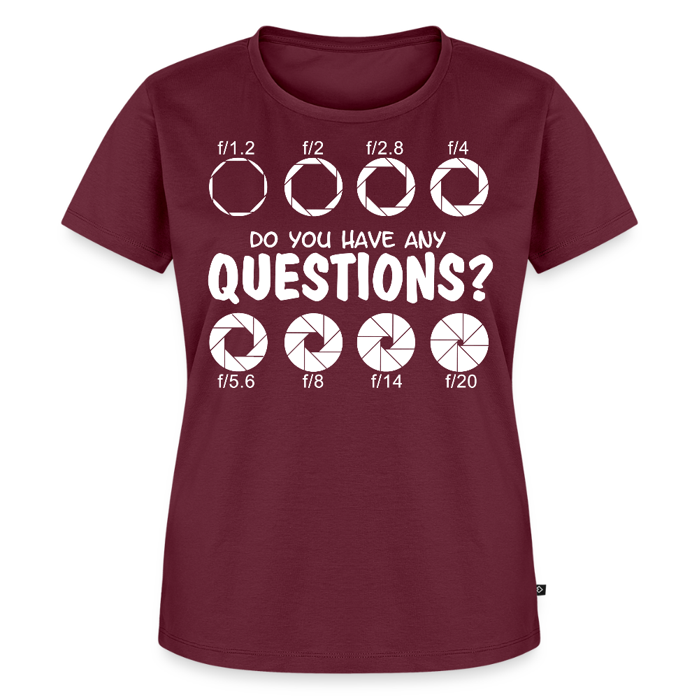 Filterfotograf – Landschaftsfotografen Edition Frauen Premium T-Shirt - Burgunderrot
