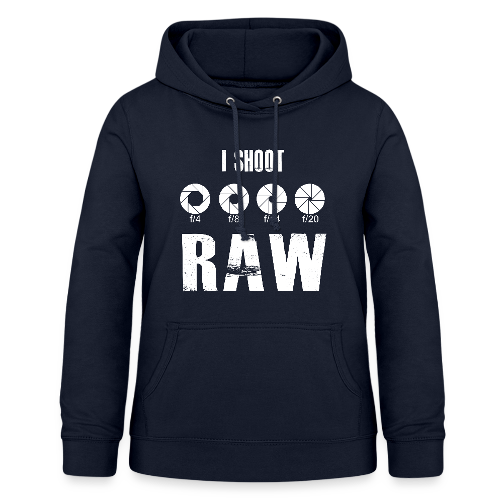 Filterfotograf Damen Hoodie – Fotografie Kapuzenpullover für Outdoor & Freizeit - Navy