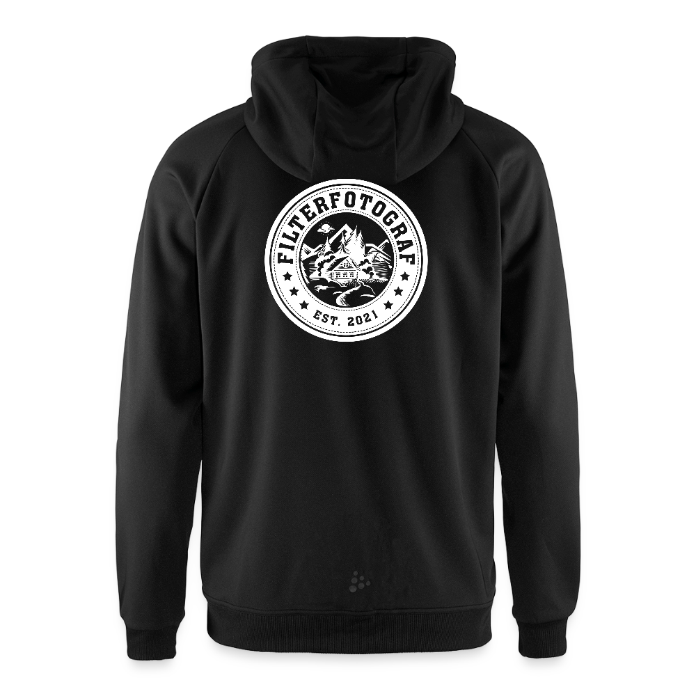 CRAFT ADV Unify Kapuzenjacke – Funktionelle Teamline Hoodie-Jacke aus Recycling-Polyester - Schwarz