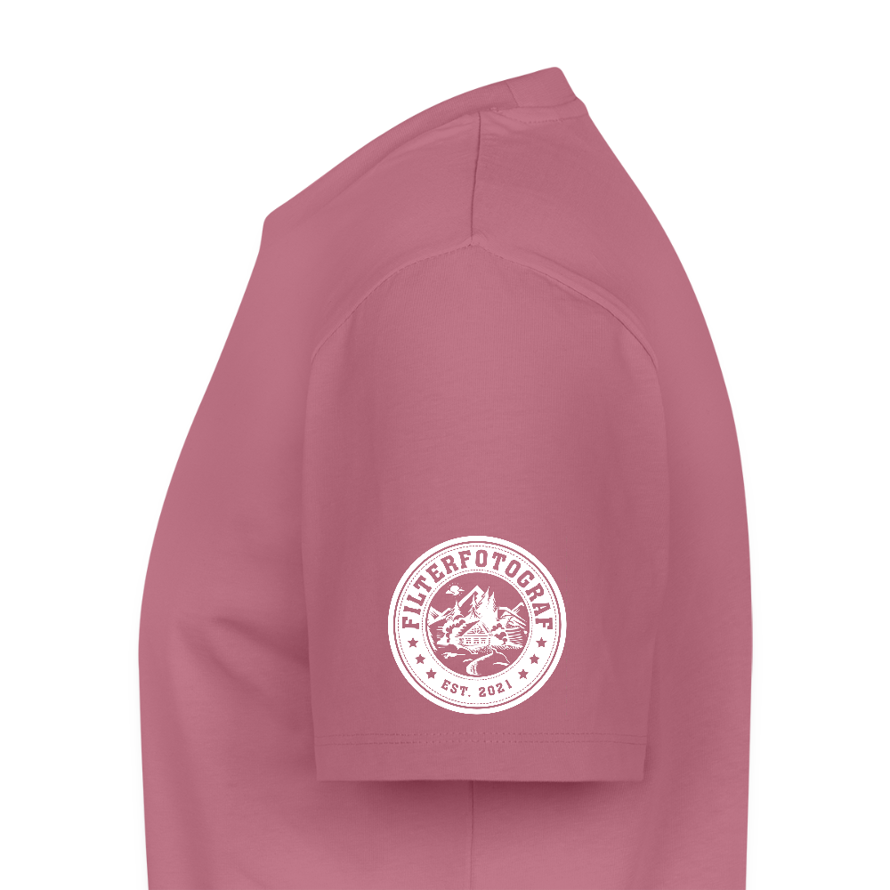 FILTERFOTOGRAF® Männer Premium T-Shirt – Front- & Ärmeldruck, nachhaltig & fair produziert - Mauve