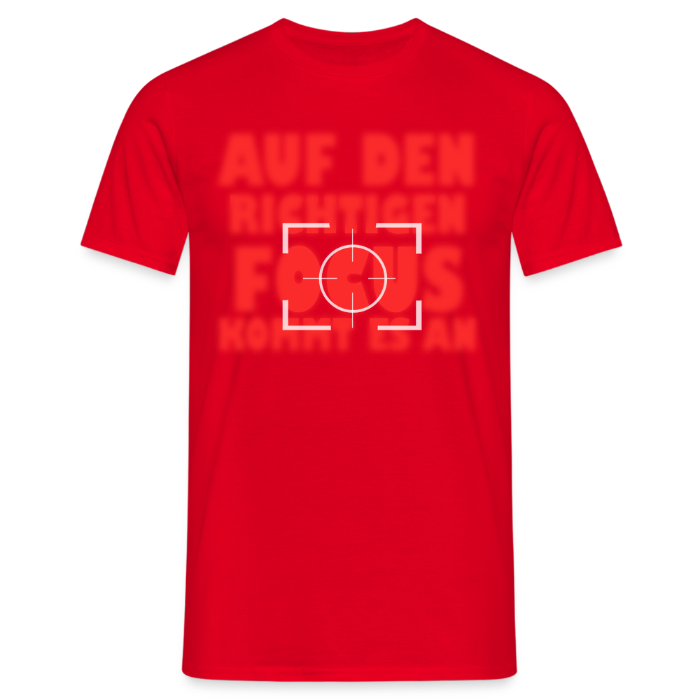 Fotografen Shirt - der richtige Focus - Rot