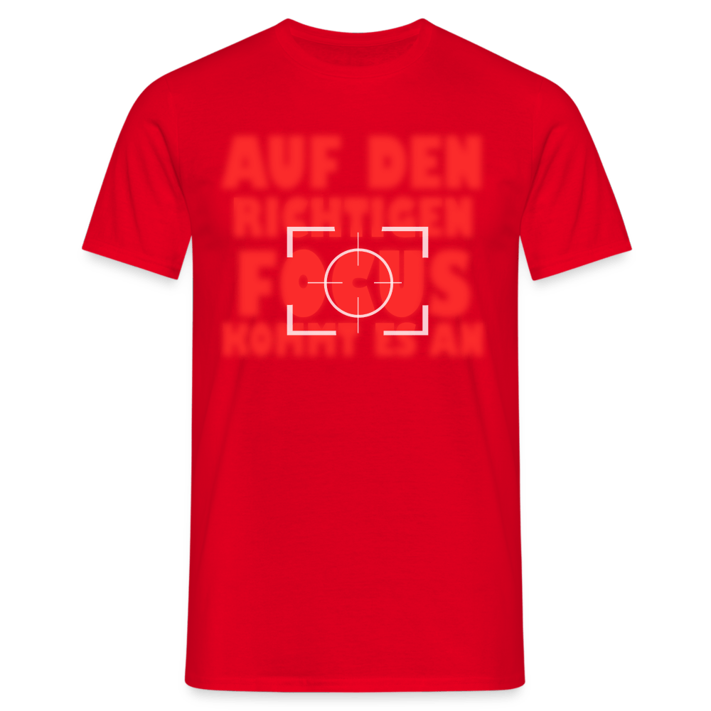 Fotografen Shirt - der richtige Focus - Rot