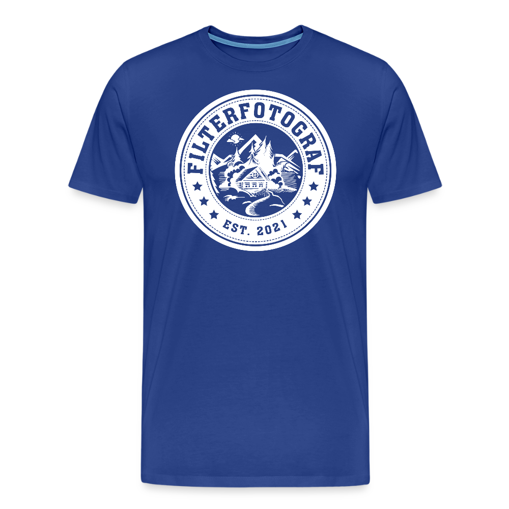 FILTERFOTOGRAF® Männer Premium T-Shirt – Front- & Ärmeldruck, nachhaltig & fair produziert - Königsblau