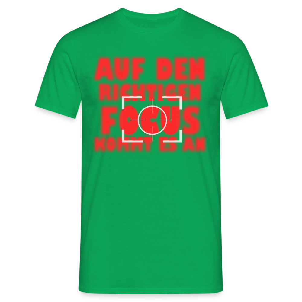 Fotografen Shirt - der richtige Focus - Kelly Green