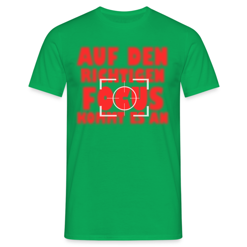 Fotografen Shirt - der richtige Focus - Kelly Green