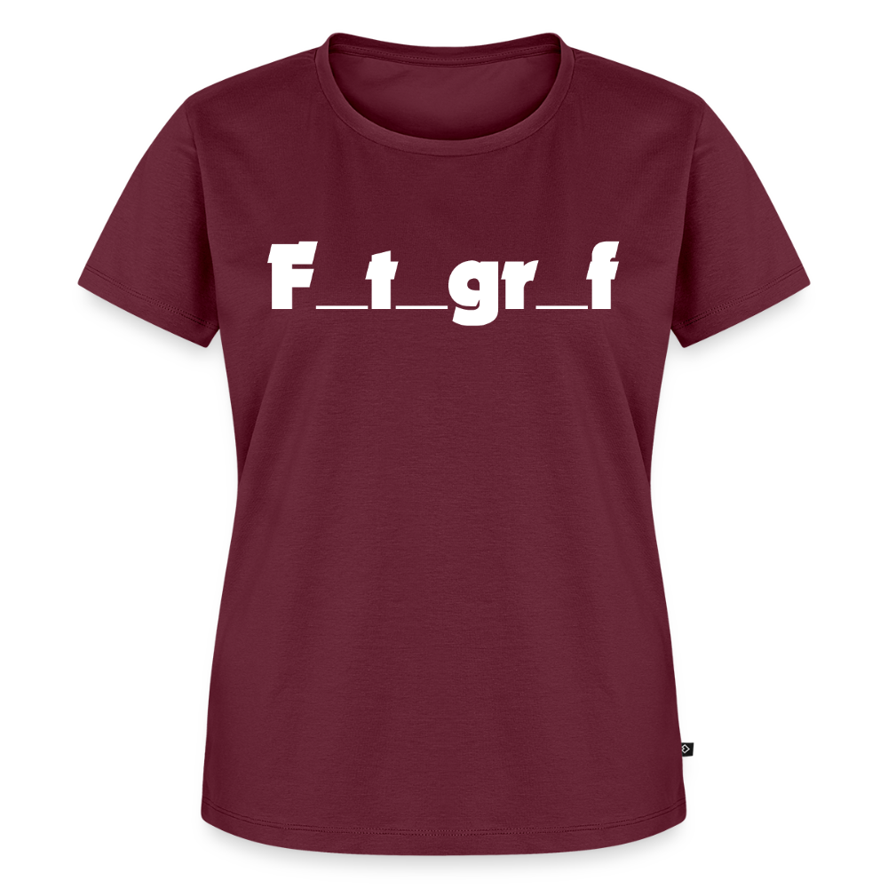 Filterfotograf – Landschaftsfotografen Edition Frauen Premium T-Shirt - Burgunderrot