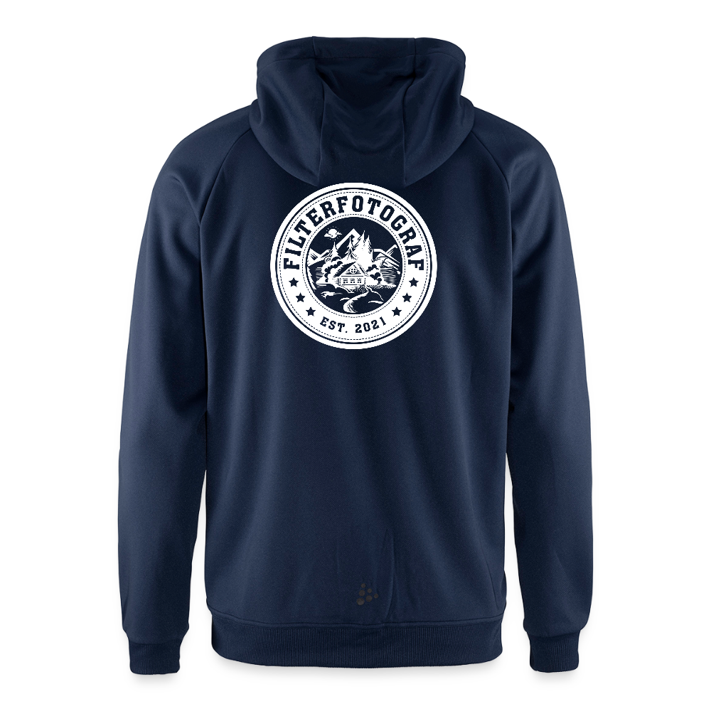 CRAFT ADV Unify Kapuzenjacke – Funktionelle Teamline Hoodie-Jacke aus Recycling-Polyester - Dunkelnavy