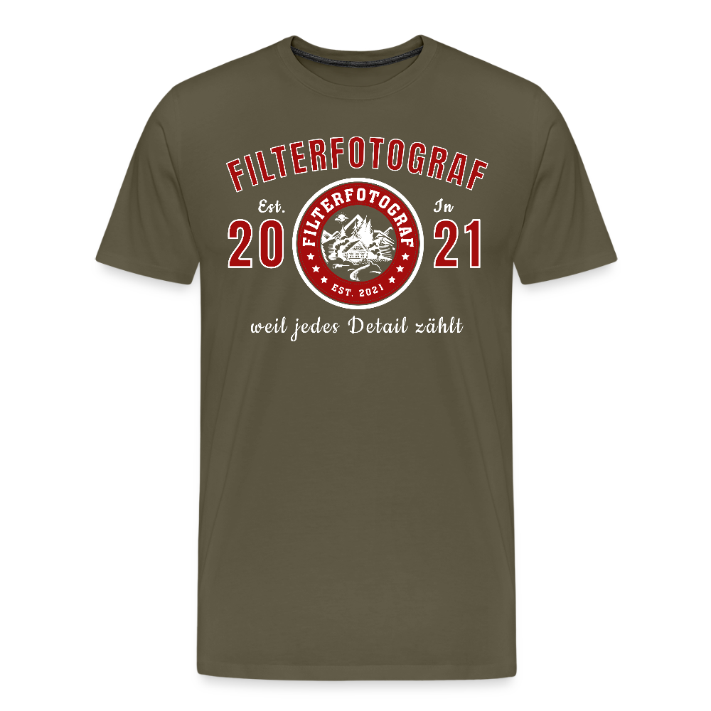 Filterfotograf – Landschaftsfotografen Edition Männer Premium T-Shirt - Khaki