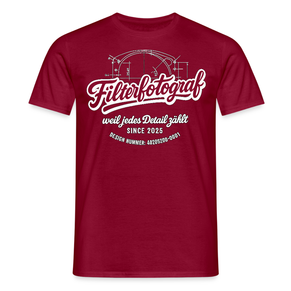 Filterfotograf Shirt - Ziegelrot