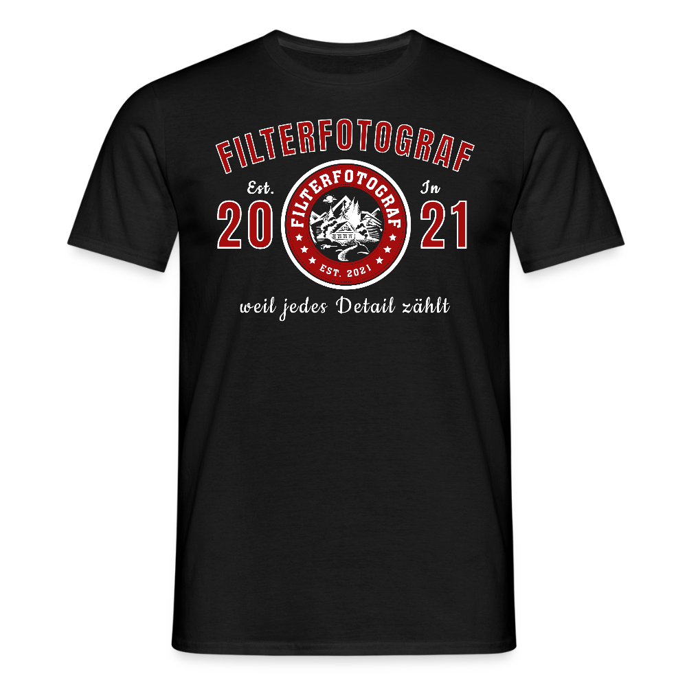 Männer T-Shirt - Schwarz