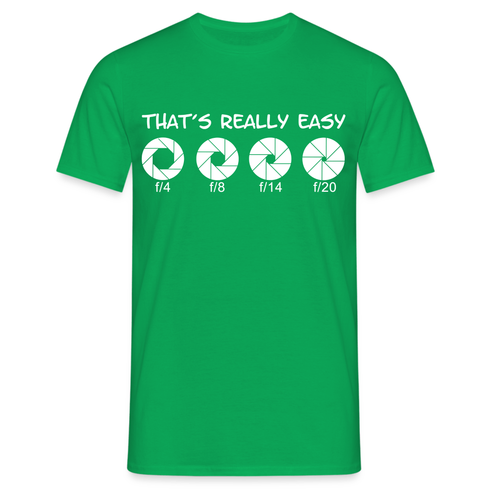 Fotografen Shirt - Blendeneinstellung - Kelly Green