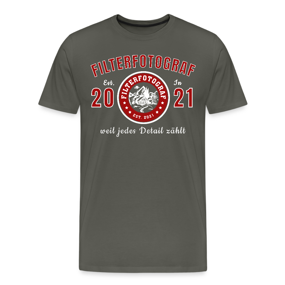 Filterfotograf – Landschaftsfotografen Edition Männer Premium T-Shirt - Asphalt