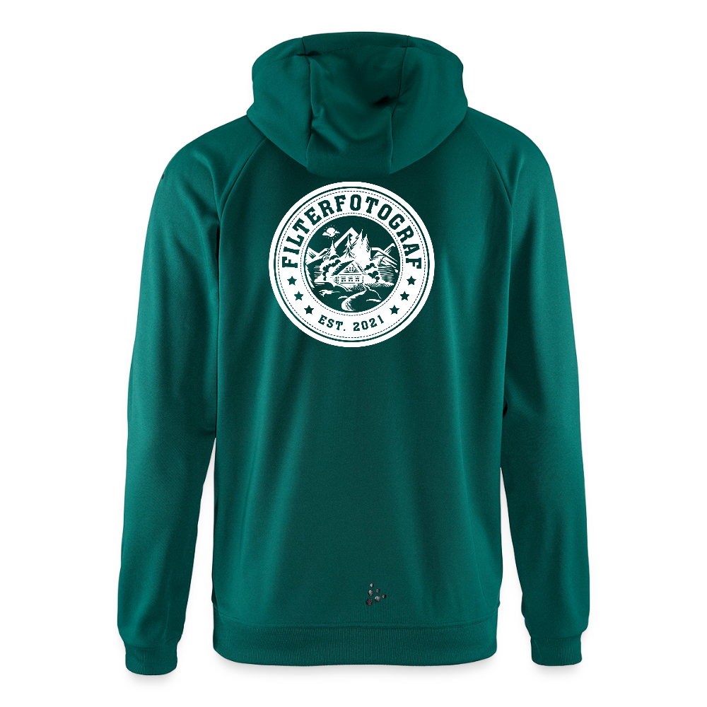 CRAFT ADV Unify Kapuzenjacke – Funktionelle Teamline Hoodie-Jacke aus Recycling-Polyester - Fichte