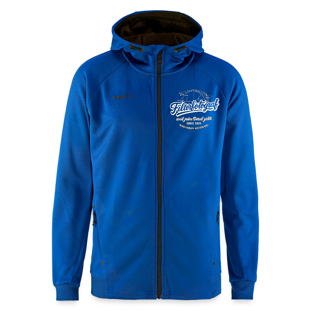 CRAFT ADV Unify Kapuzenjacke – Funktionelle Teamline Hoodie-Jacke aus Recycling-Polyester - Royalblau