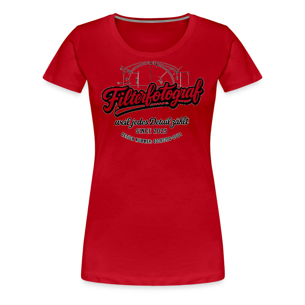 Filterfotograf – Landschaftsfotografen Edition Frauen Premium T-Shirt - Rot