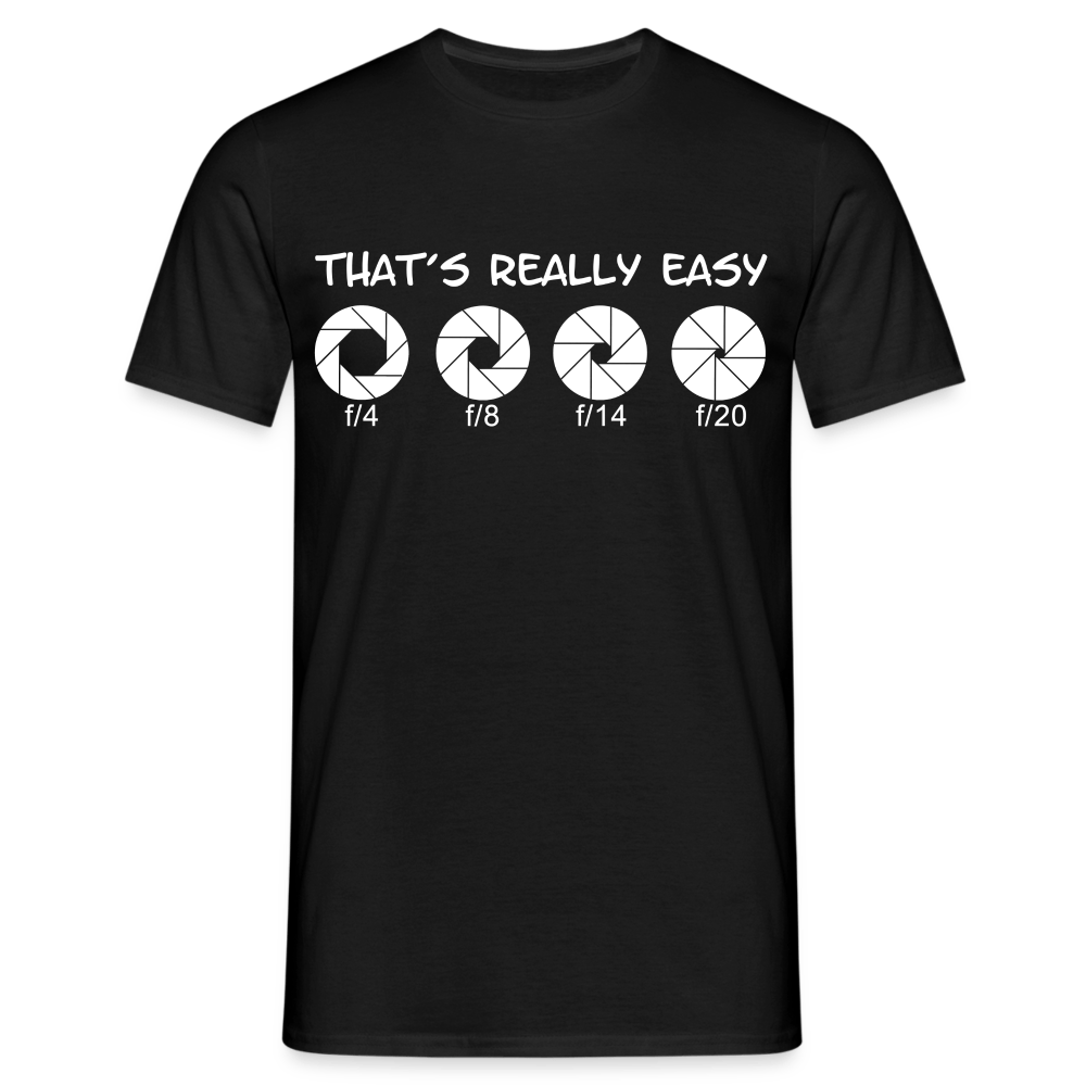 Fotografen Shirt - Blendeneinstellung - Schwarz