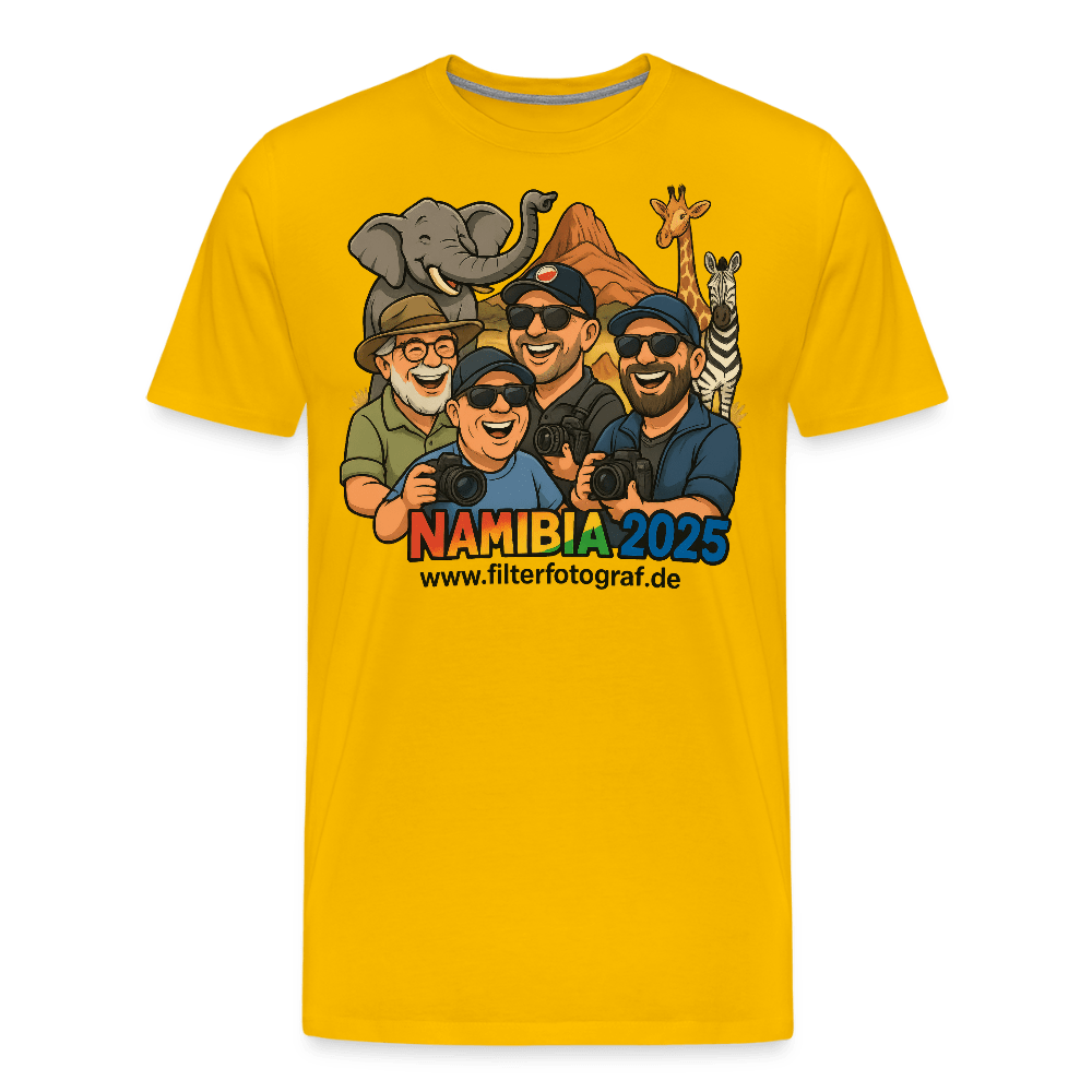 Die Reisen eines Fotografen - Namibia - Special Edition Shirt - Sonnengelb