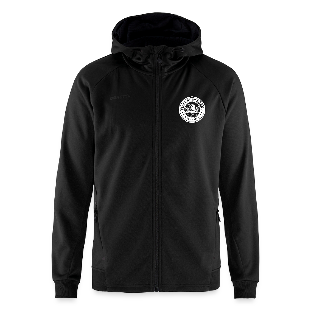 CRAFT ADV Unify Kapuzenjacke – Funktionelle Teamline Hoodie-Jacke aus Recycling-Polyester - Schwarz