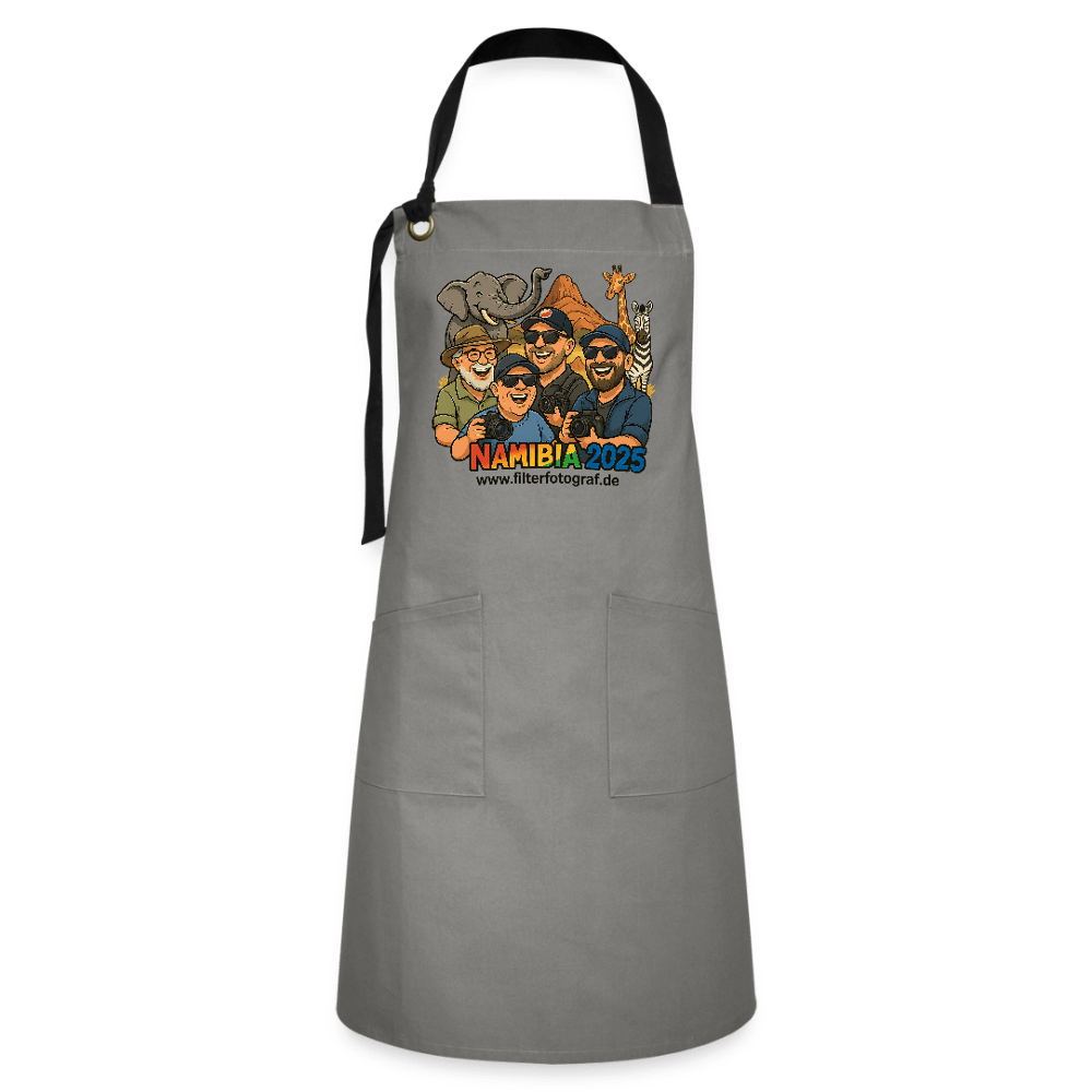 Die Reisen eines Fotografen - Namibia - Special Edition Kochschürze - Grau/Schwarz