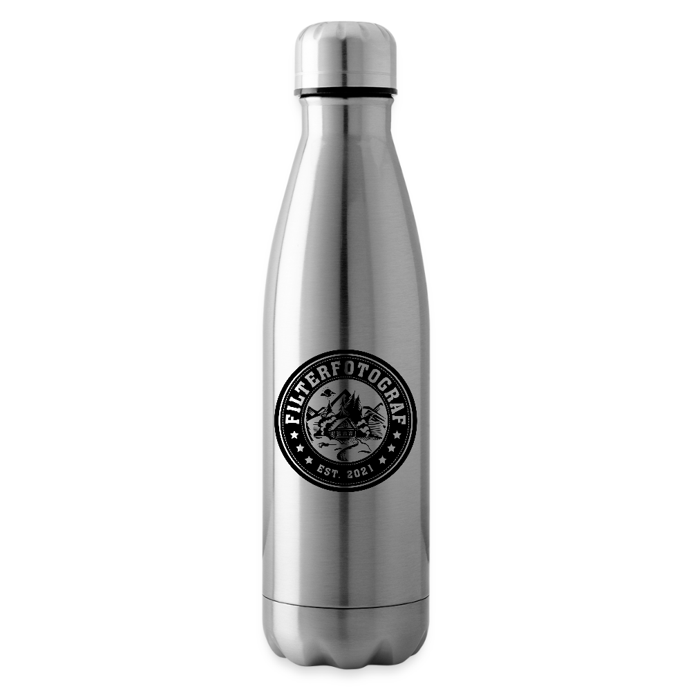 FILTERFOTOGRAF® Isolierflasche – Edelstahl Thermoflasche 500 ml doppelwandig, heiß & kalt - Lightsilver