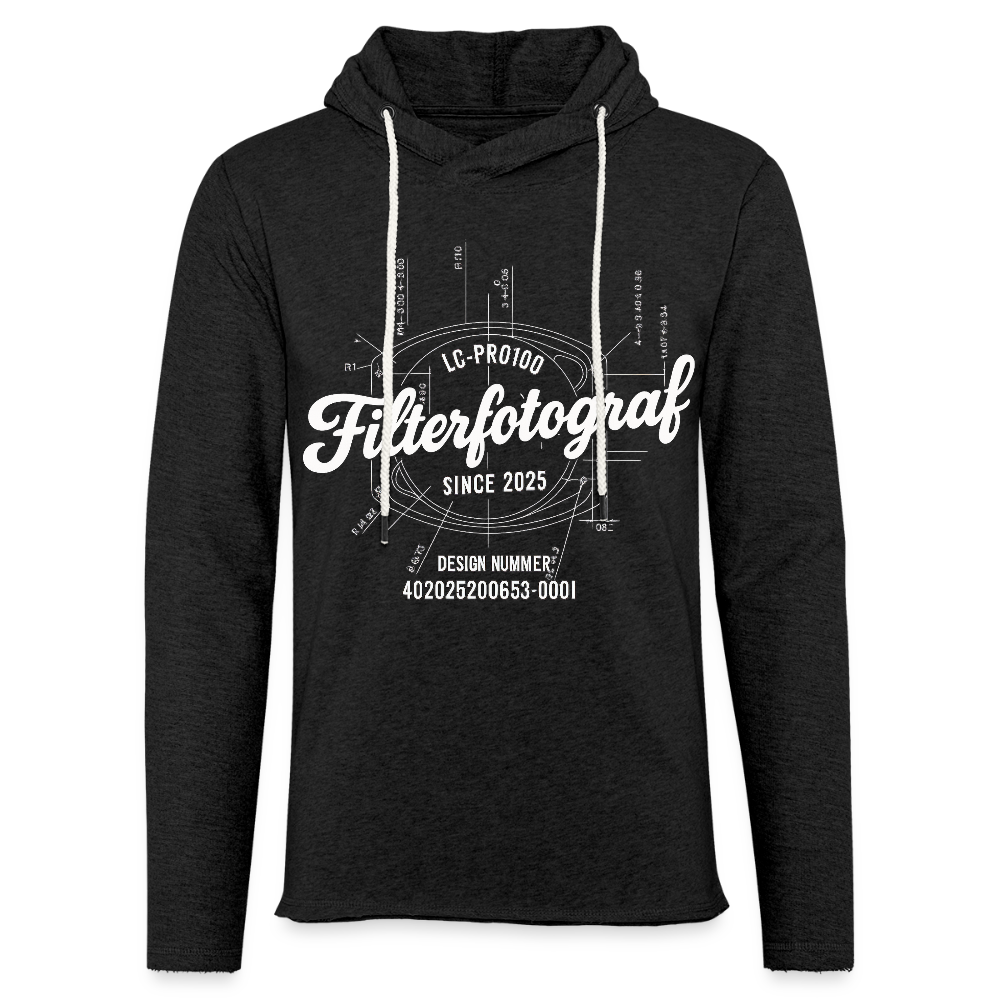 Filterfotograf Leichtes Kapuzensweatshirt – Hoodie für Frühling & Sommer - Anthrazit
