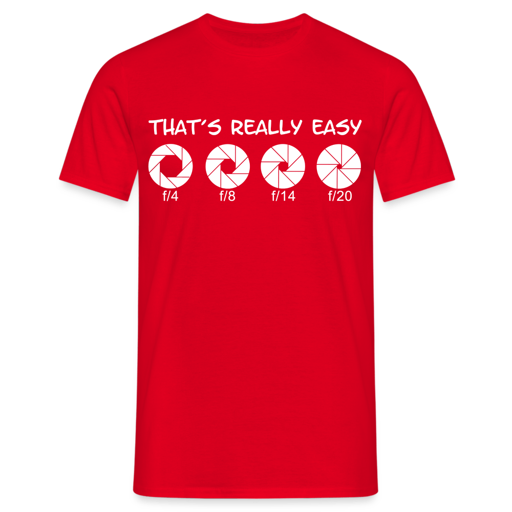 Fotografen Shirt - Blendeneinstellung - Rot