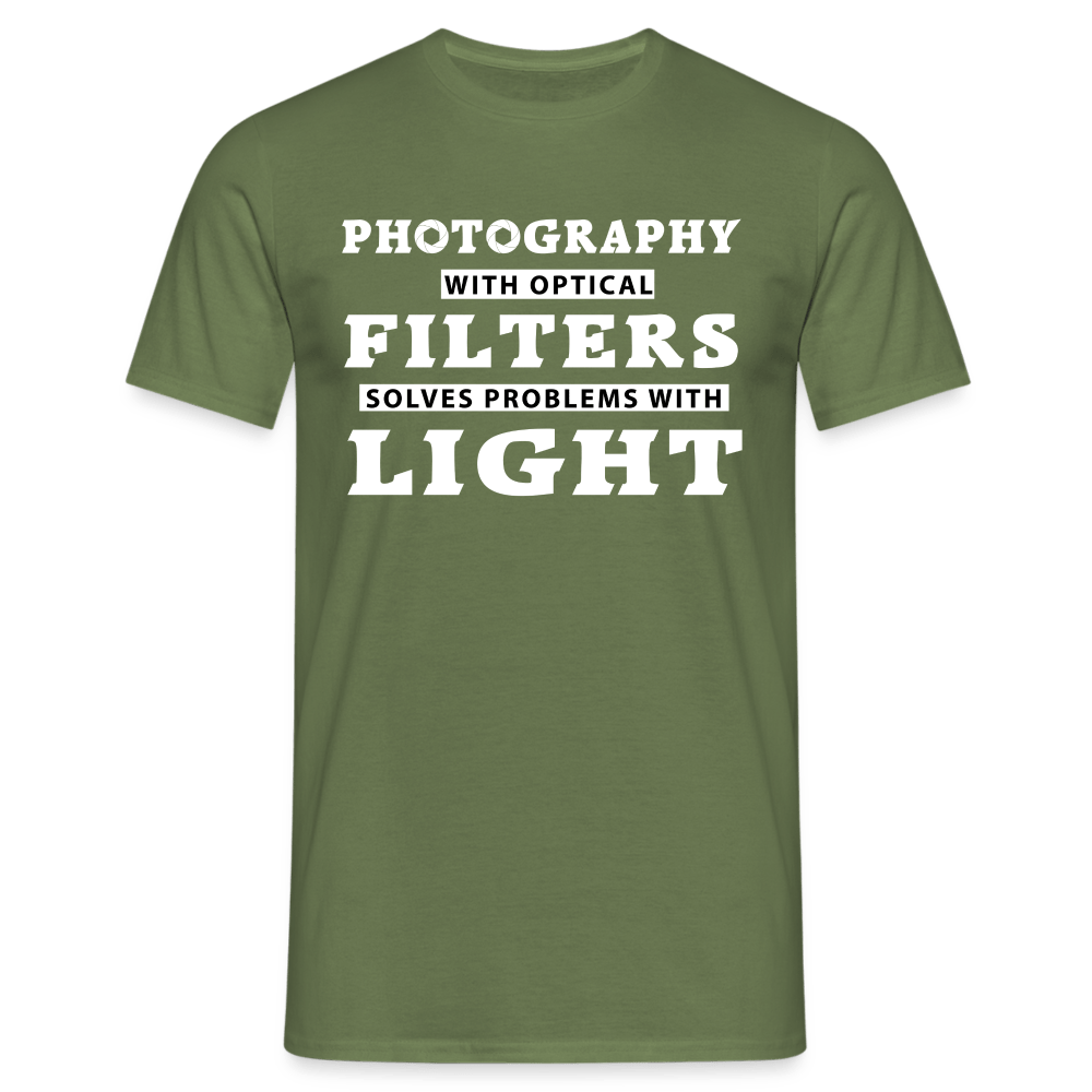 Fotografen Shirt - Fotografieren mit Filter - Militärgrün