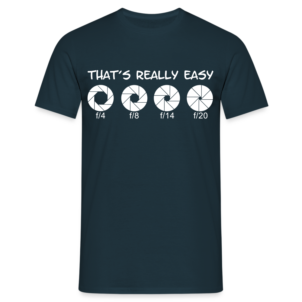 Fotografen Shirt - Blendeneinstellung - Navy
