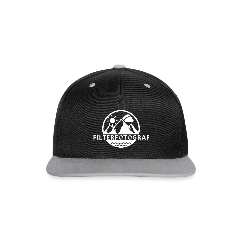 Kontrast Snapback Cap - Schwarz/Grau