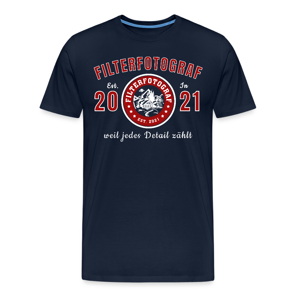 Filterfotograf – Landschaftsfotografen Edition Männer Premium T-Shirt - Navy