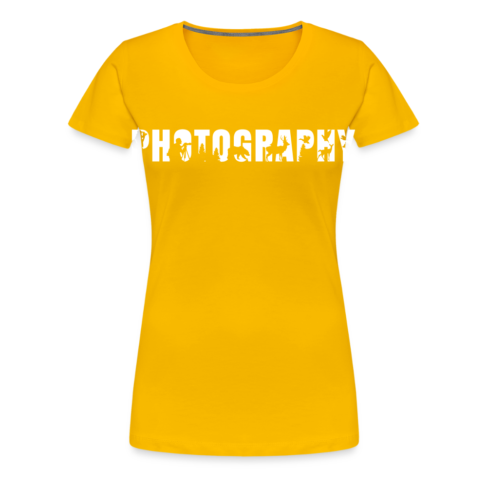 Filterfotograf – Landschaftsfotografen Edition Frauen Premium T-Shirt - Sonnengelb