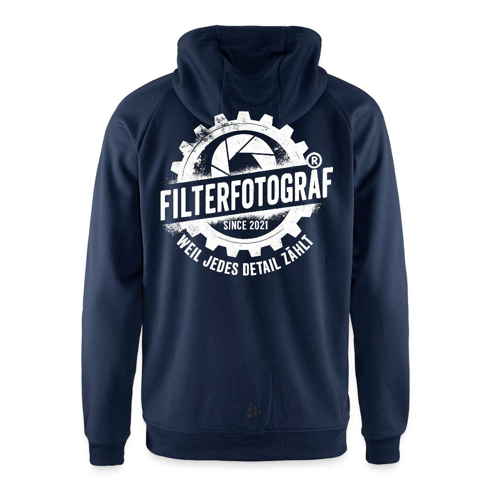 CRAFT ADV Unify Kapuzenjacke – Funktionelle Teamline Hoodie-Jacke aus Recycling-Polyester - Dunkelnavy