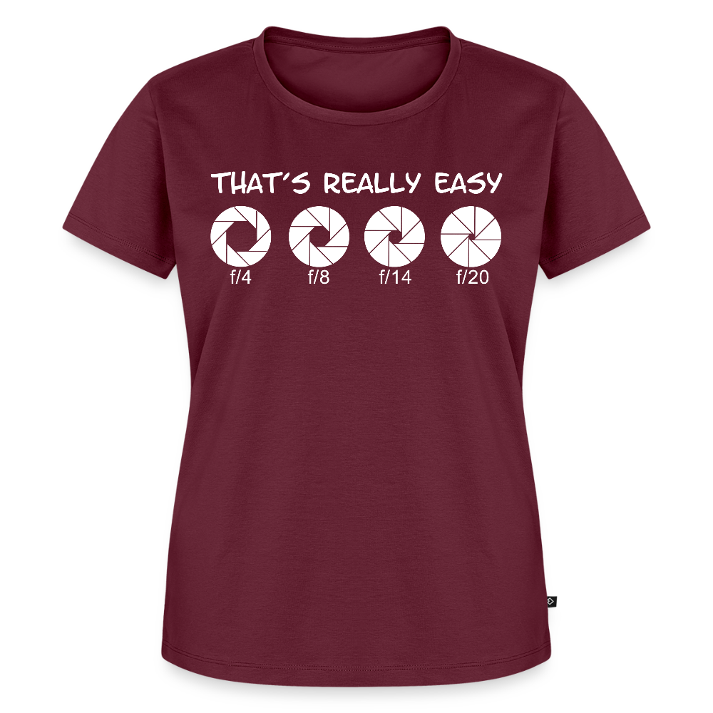 Filterfotograf – Landschaftsfotografen Edition Frauen Premium T-Shirt - Burgunderrot