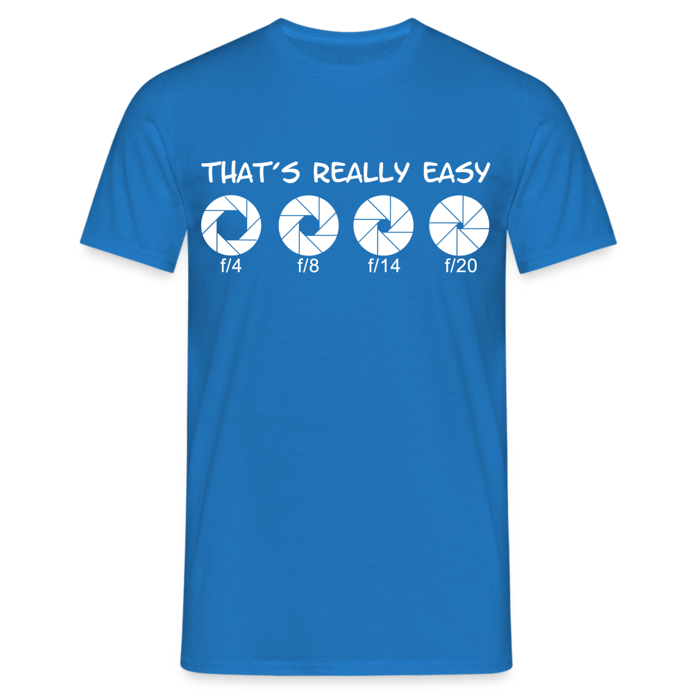 Fotografen Shirt - Blendeneinstellung - Royalblau