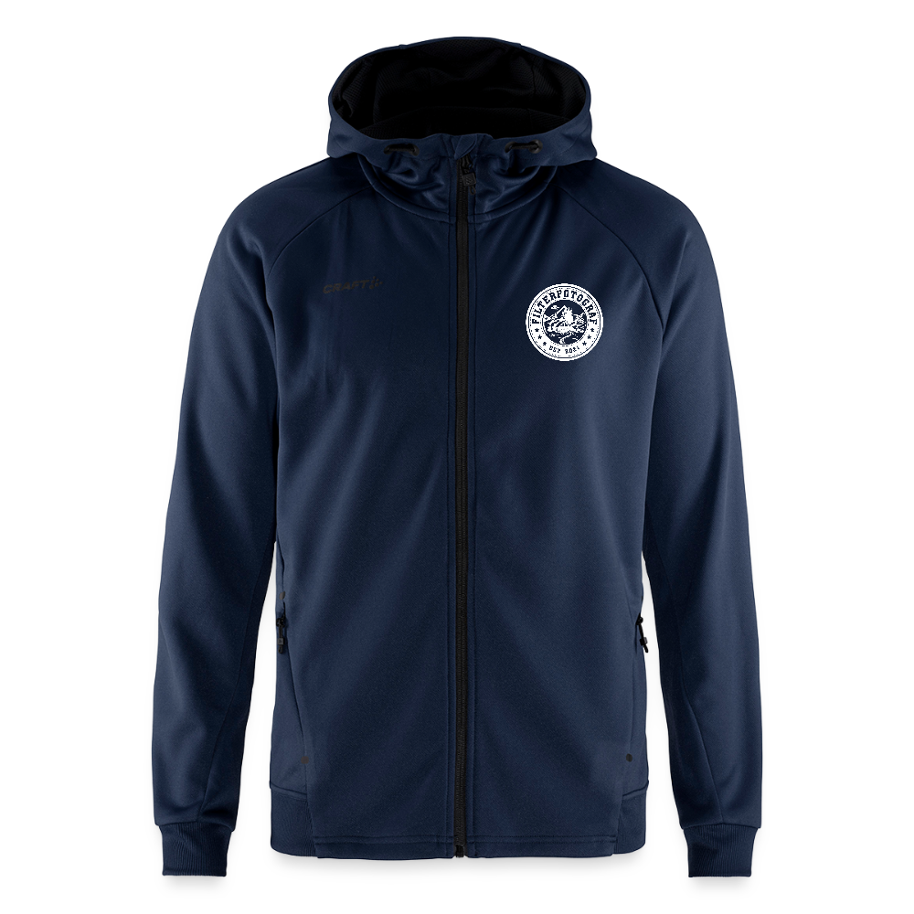 CRAFT ADV Unify Kapuzenjacke – Funktionelle Teamline Hoodie-Jacke aus Recycling-Polyester - Dunkelnavy