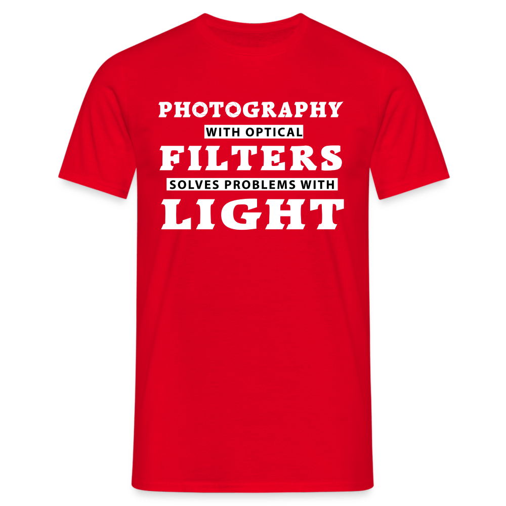 Fotografen Shirt - Fotografieren mit Filter - Rot