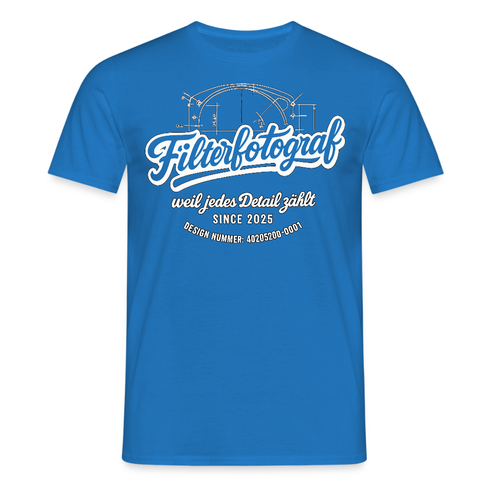 Filterfotograf Shirt - Royalblau