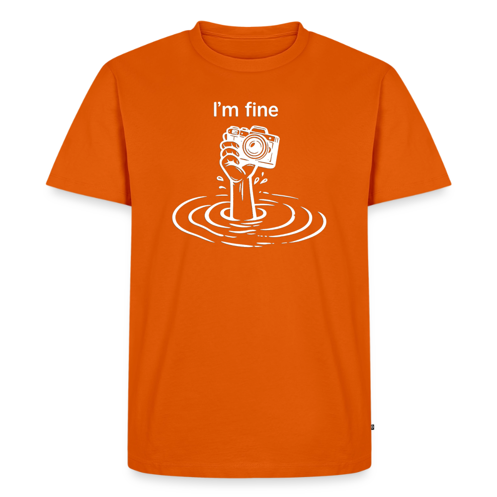 I'm fine Fotografen Shirt – Männer Premium T-Shirt - Orange