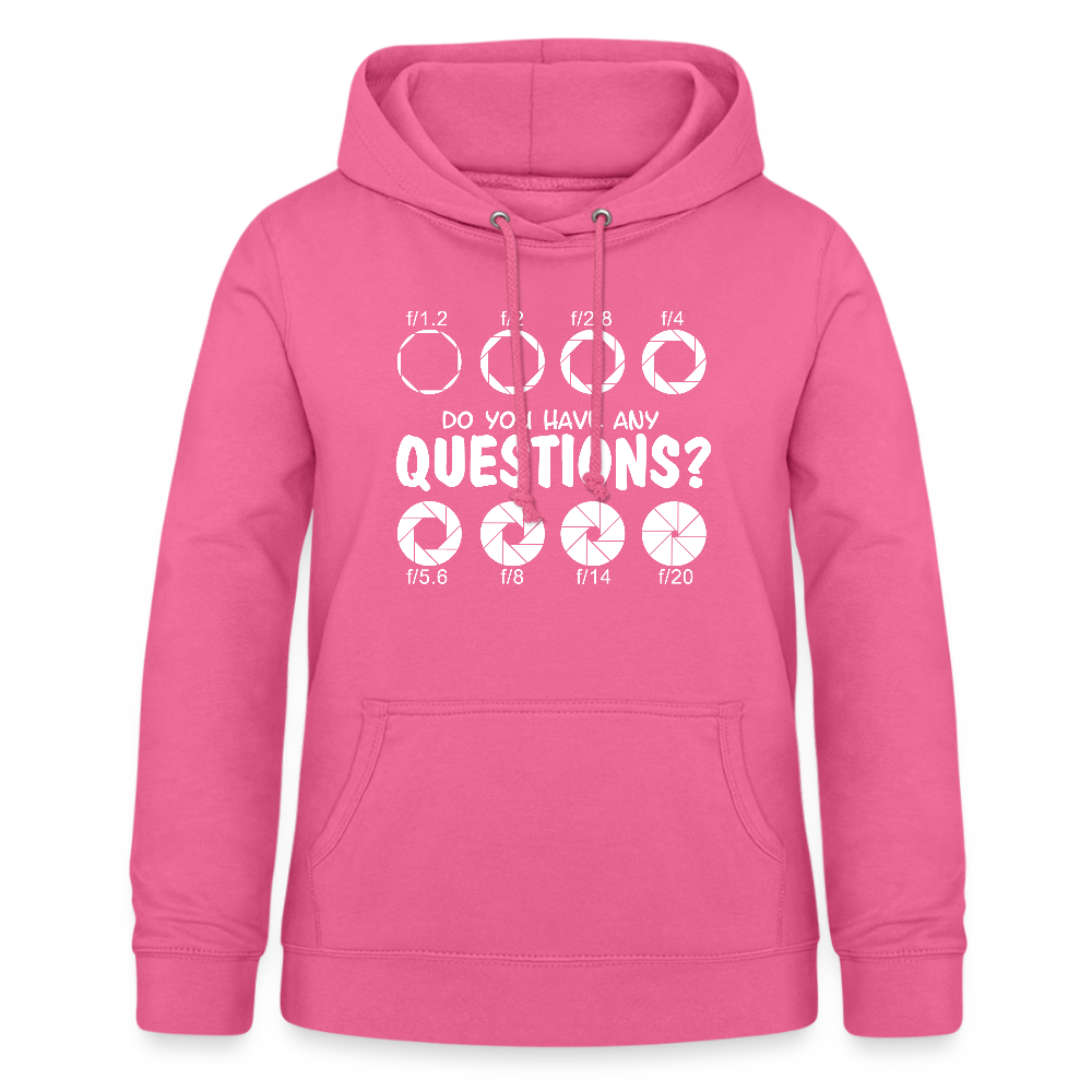 Filterfotograf Damen Hoodie – Fotografie Kapuzenpullover für Outdoor & Freizeit - Pink