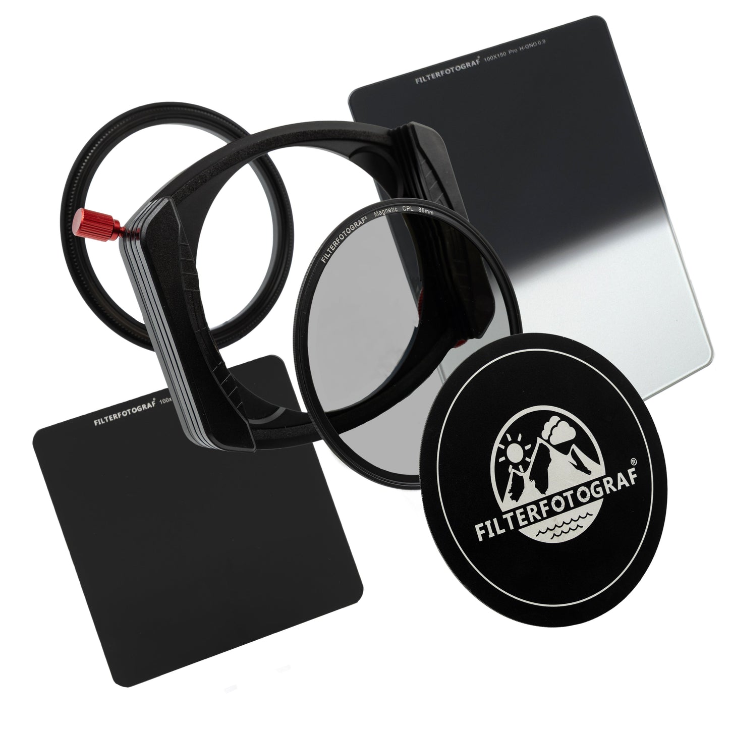 FILTERFOTOGRAF® Starterset Ocean PRO – LC-PRO 100 Filterhalter mit CPL, ND32 & Hard GND 0,9