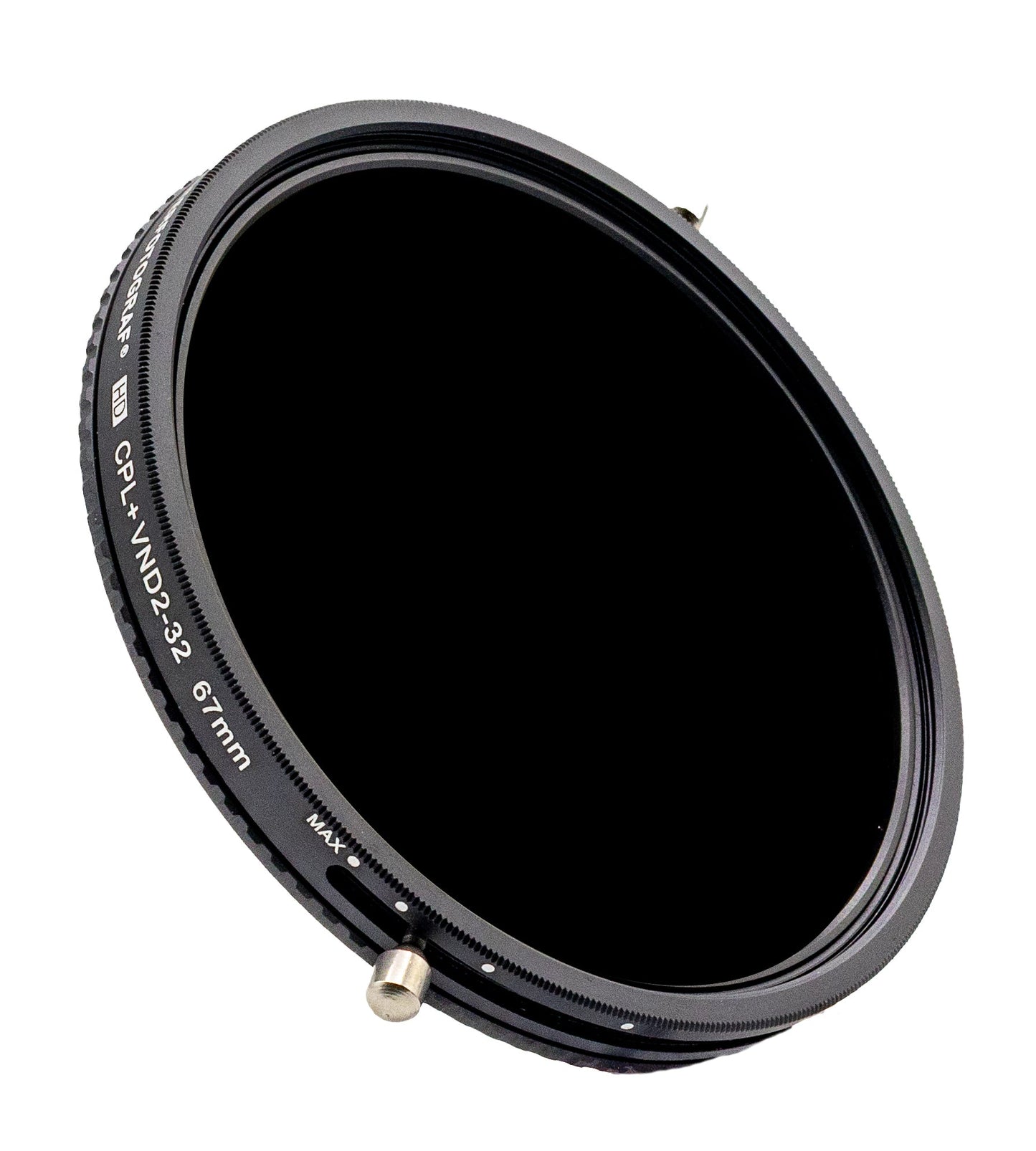 FILTERFOTOGRAF Vario ND2–32 mit CPL (67 mm) – stufenloser ND-Filter für Kamera & Smartphone