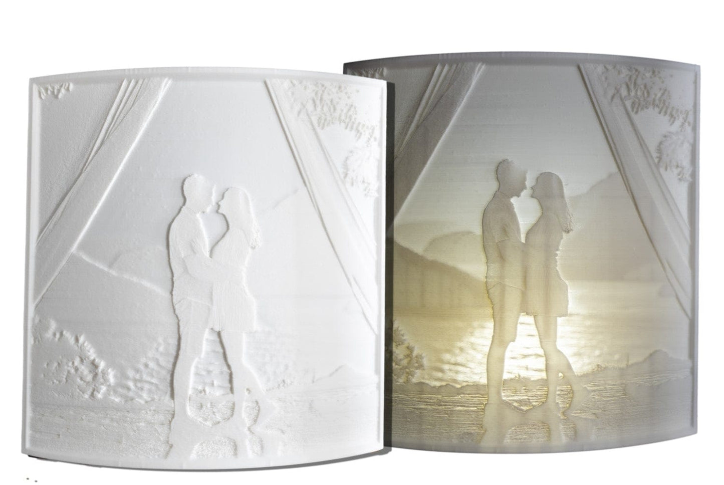 Personalisiertes Lithophane – 3D-Druckbild inklusive Leuchtmittel