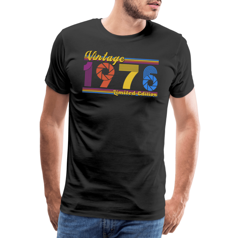 Vintage Fotografen Shirt 1976 - Schwarz